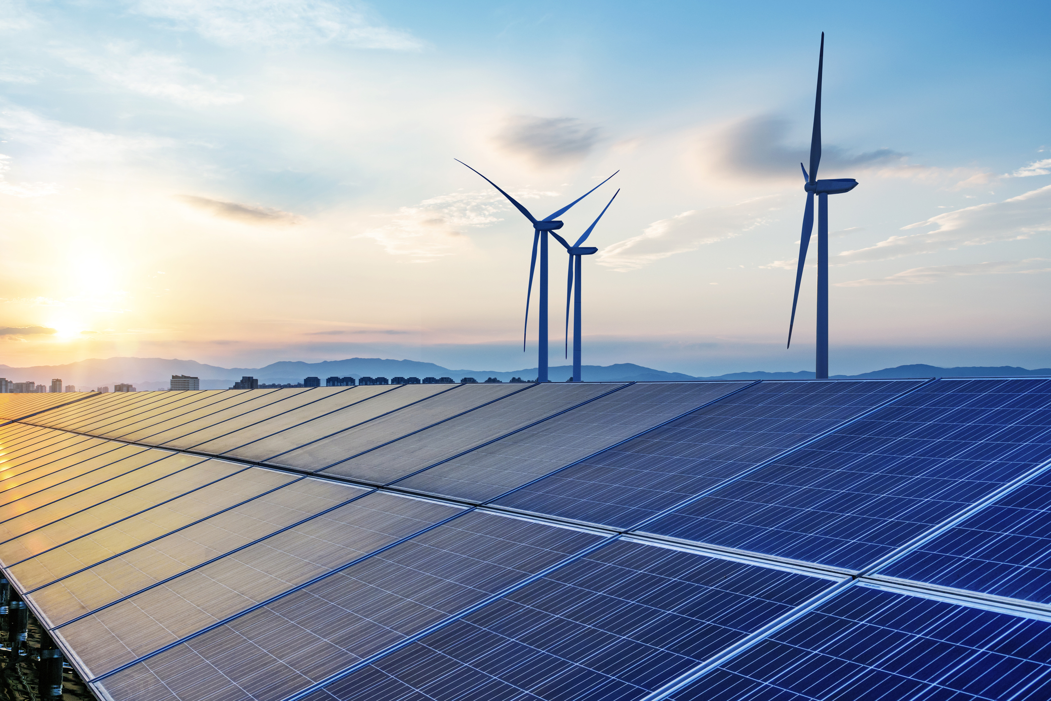 Solar panels and wind turbines — Columbus Ohio community choice aggregation