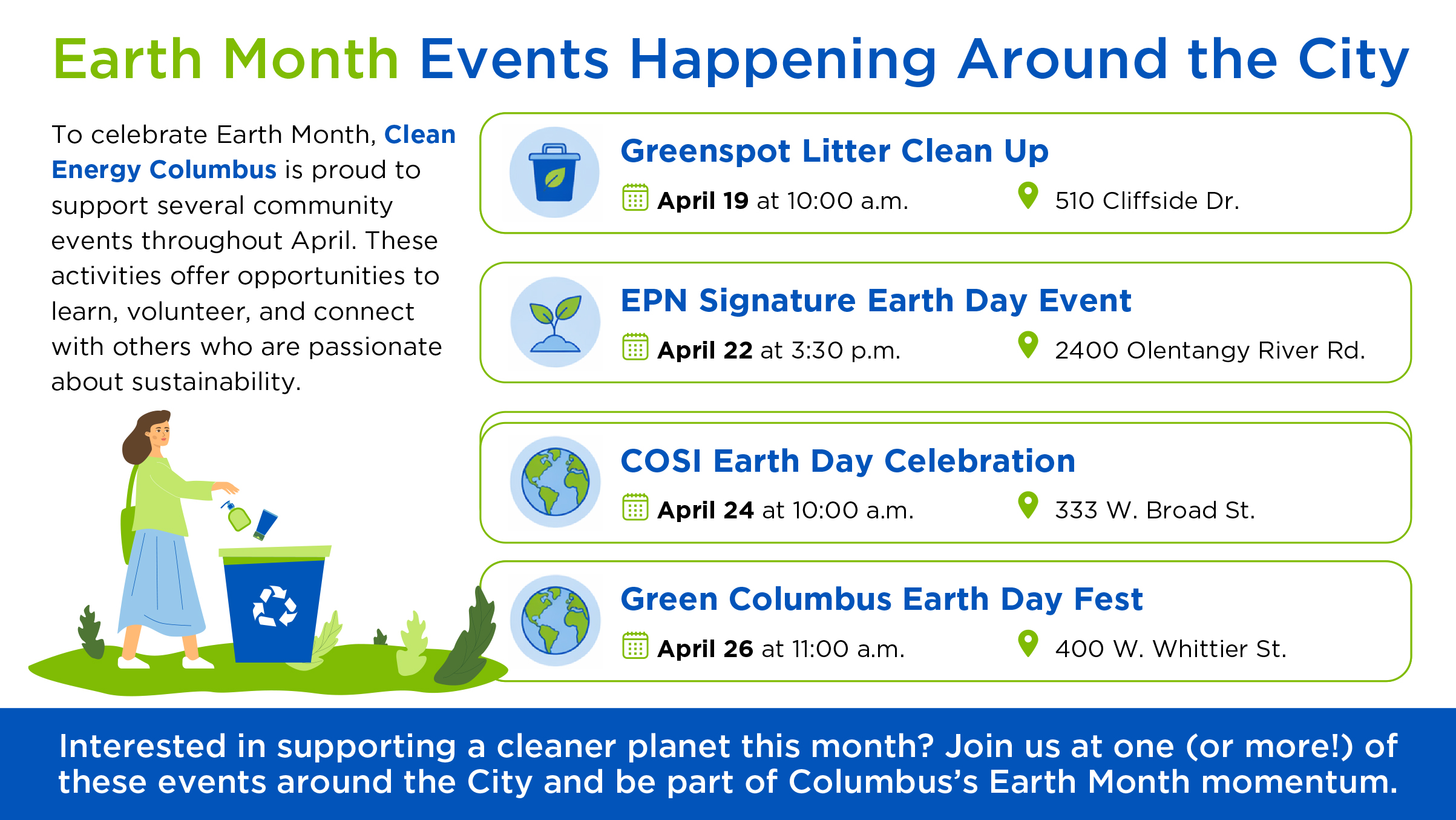 Celebrating Earth Month in Columbus: Small Actions, Big Impact