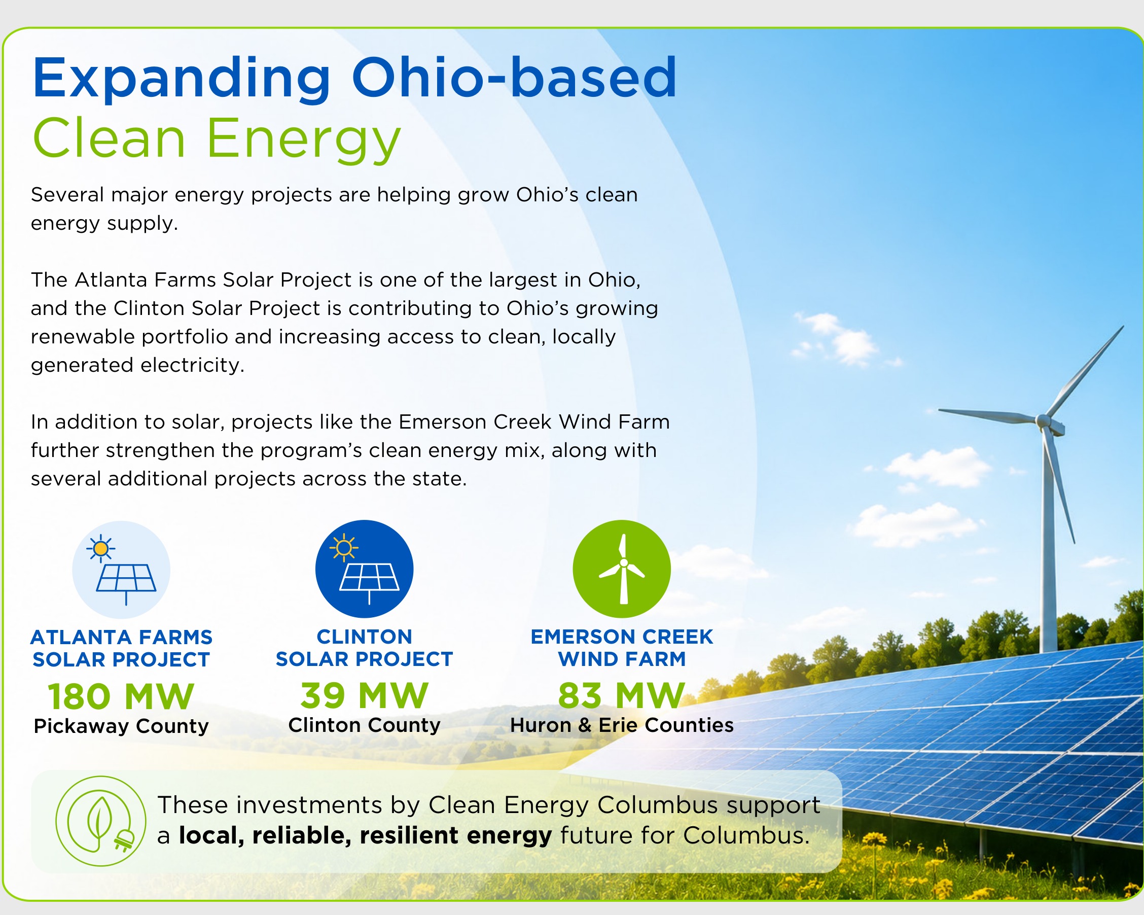 Where Your Clean Energy Comes From: Local Projects Powering Columbus